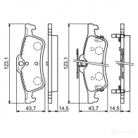 Тормозные колодки, комплект BOSCH 0986494719 23716 BP1734 1193483991 - Изображение 6