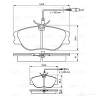 Тормозные колодки, комплект BOSCH BP016 336049 21802 0986424033 - Изображение 6