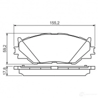 Тормозные колодки, комплект BOSCH 8294-D1178 342303 0986494316 23983 - Изображение 8