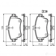 Тормозные колодки, комплект BOSCH 25326 BP1508 0986494663 342548 - Изображение 4
