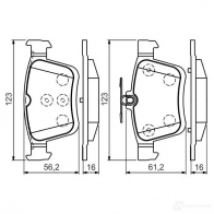 Тормозные колодки, комплект BOSCH 0986494659 24306 342544 25008 - Изображение 12