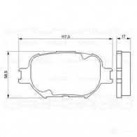 Тормозные колодки, комплект BOSCH 7691D817 0986424808 23864 336477 - Изображение 6