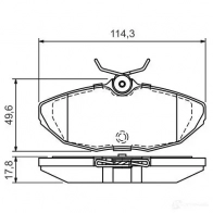Тормозные колодки, комплект BOSCH 336385 0986424702 23424 7679D806 - Изображение 6