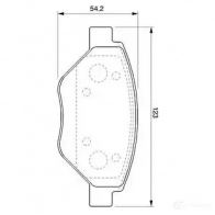 Тормозные колодки, комплект BOSCH BP478 0986424774 336447 23934 - Изображение 4