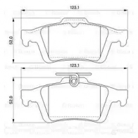 Тормозные колодки, комплект BOSCH 24137 0986494127 342125 BP1037 - Изображение 6