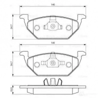 Тормозные колодки, комплект BOSCH BP1426 23130 342471 0986494505 - Изображение 5