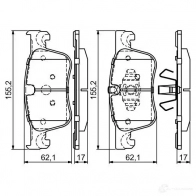 Тормозные колодки, комплект BOSCH 25836 342569 BP1690 0986494695 - Изображение 10