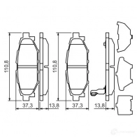 Тормозные колодки, комплект BOSCH 0986494444 342425 8218-D1114 24271 - Изображение 8