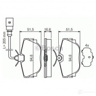 Тормозные колодки, комплект BOSCH 342062 BP457 23224 0986494051 - Изображение 5