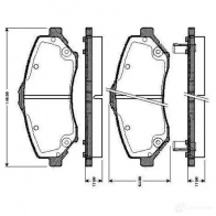 Тормозные колодки, комплект BOSCH 0986tb3007 Dodge Caravan 5 (RT) Минивэн 4047024559639 Z 20MIM9