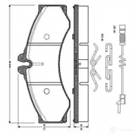 Тормозные колодки, комплект BOSCH 0986tb2037 Mercedes Sprinter (904) 1 Фургон 2.9 414 D 4x4 122 л.с. 1997 – 2006 WVA 29076 E1 90R - 01249/465