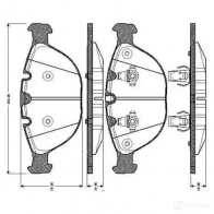 Тормозные колодки, комплект BOSCH 0986tb2846 4047024114876 6016392 UST UK