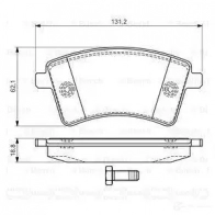 Тормозные колодки, комплект BOSCH 24693 0986494332 BP1222 342319 - Изображение 5