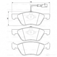 Тормозные колодки, комплект BOSCH 336299 BP324 216 36 0986424578 - Изображение 5