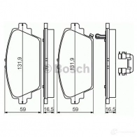 Тормозные колодки, комплект BOSCH 23 094 0986494633 BP379 1193483739 - Изображение 6