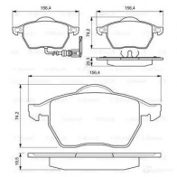 Тормозные колодки, комплект BOSCH 23 392 0986494018 342030 90R-010221/008 - Изображение 5