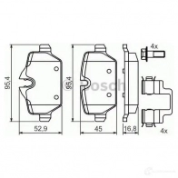 Тормозные колодки, комплект BOSCH 342256 23623 BP1181 0986494269 - Изображение 5