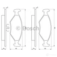 Тормозные колодки, комплект BOSCH 0986424458 336216 21 962 8288D350 - Изображение 5