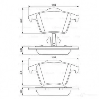 Тормозные колодки, комплект BOSCH 24 011 0986494102 7883D980 342103 - Изображение 6