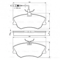 Тормозные колодки, комплект BOSCH BP220 336210 2090 5 0986424451 - Изображение 5