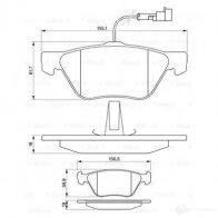 Тормозные колодки, комплект BOSCH 21 636 342016 0986494004 BP120 - Изображение 5
