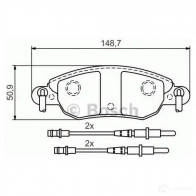 Тормозные колодки, комплект BOSCH 23 276 336315 90R-010304/002 0986424598 - Изображение 5