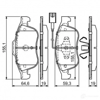 Тормозные колодки, комплект BOSCH BP1675 0986494680 342554 24538 - Изображение 6