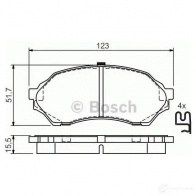 Тормозные колодки, комплект BOSCH 7670D798 0986424610 336316 23 490 - Изображение 5