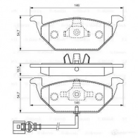 Тормозные колодки, комплект BOSCH BP1446 0986494525 342491 23130 - Изображение 5