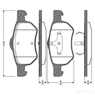 Тормозные колодки, комплект BOSCH 4047024114821 Chrysler Voyager 3 (GS) Минивэн 3.8 178 л.с. 1997 – 2000 OBG MRJ 0986tb2841