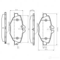 Тормозные колодки, комплект BOSCH D 987 7889 0986tb2450 D 987 7889 Mercedes E-Class (W211) 3 Седан 2.7 E 270 CDI (2116) 163 л.с. 2002 – 2008