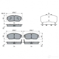Тормозные колодки, комплект BOSCH 0986424395 K469ML C 1437243529 - Изображение 7