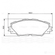 Тормозные колодки, комплект BOSCH 8331-D1211 24337 342171 0986494174 - Изображение 6