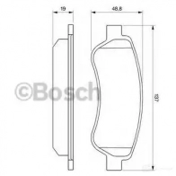 Тормозные колодки, комплект BOSCH 24465 8690-D1490 0986494110 342110 - Изображение 5