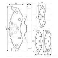 Тормозные колодки, комплект BOSCH 21822 336150 0986424284 7358-D477;7507-D477 - Изображение 6
