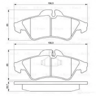 Тормозные колодки, комплект BOSCH 7849D950 21576 0986424218 336119 - Изображение 5
