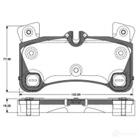 Тормозные колодки, комплект BOSCH 0986tb3088 4047024771710 ZJTF Z7 Volkswagen Touareg (7LA, 7L6, 7L7) 1 Внедорожник 3.6 V6 FSI 280 л.с. 2005 – 2010