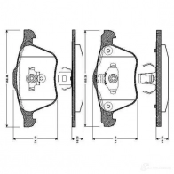 Тормозные колодки, комплект BOSCH Volvo S60 1 (384) Седан 2.4 T 193 л.с. 2001 – 2010 S BXECA 0986tb2875 4047024115118