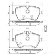 Тормозные колодки, комплект BOSCH 8324-D1204; 8423-D1308 0986494168 23984 342165 - Изображение 5