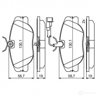 Тормозные колодки, комплект BOSCH 21147 BP2025 1193484279 0986494851 - Изображение 2