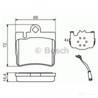 Тормозные колодки, комплект BOSCH 23 078 0986424830 336497 7724D848 - Изображение 5