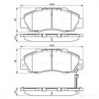 Тормозные колодки, комплект BOSCH 7382D503 0986461142 21651 337794 - Изображение 7