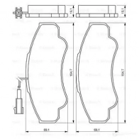 Тормозные колодки, комплект BOSCH 0986424769 336444 BP475 23858 - Изображение 5