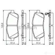 Тормозные колодки, комплект BOSCH 342537 0986494574 24283 BP1495 - Изображение 5