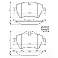 Тормозные колодки, комплект BOSCH 23984 BP1410 0986494489 342456 - Изображение 2
