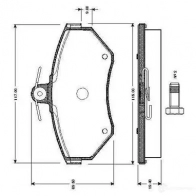 Тормозные колодки, комплект BOSCH 0986tb2311 D 780 7648 Audi A4 (B5) 1 Универсал 1.8 125 л.с. 1996 – 2001 D 780 7648