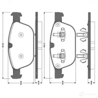 Тормозные колодки, комплект BOSCH 24875 E9 90R - 01108/2638 Volvo XC60 0986tb3095
