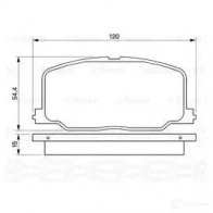 Тормозные колодки, комплект BOSCH 0986493720 342010 7247D356; 7450D570 21 372 - Изображение 6
