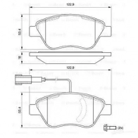 Тормозные колодки, комплект BOSCH 0986494070 342079 23705 BP980 - Изображение 5