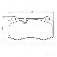 Тормозные колодки, комплект BOSCH 8343D122 0986494167 342164 2 3960 - Изображение 4